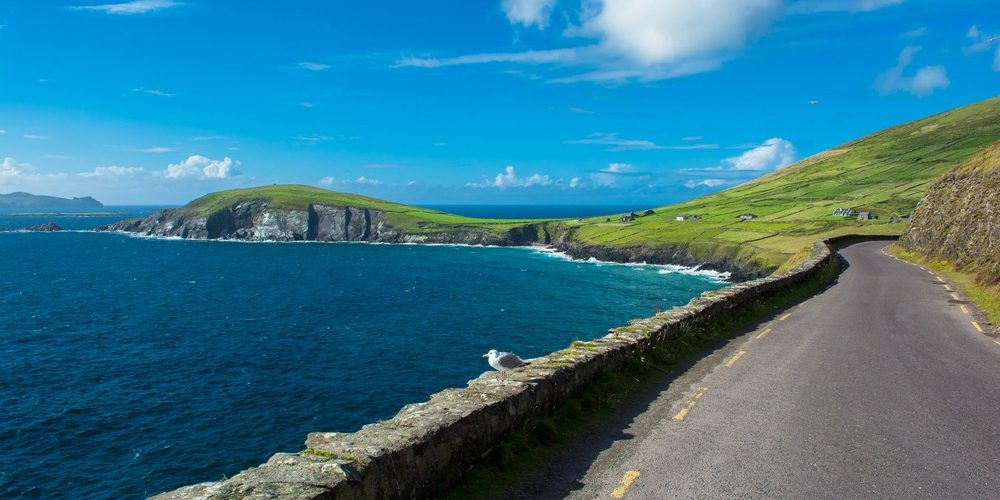 Single,Track,Coast,Road,At,Slea,Head,In,Ireland